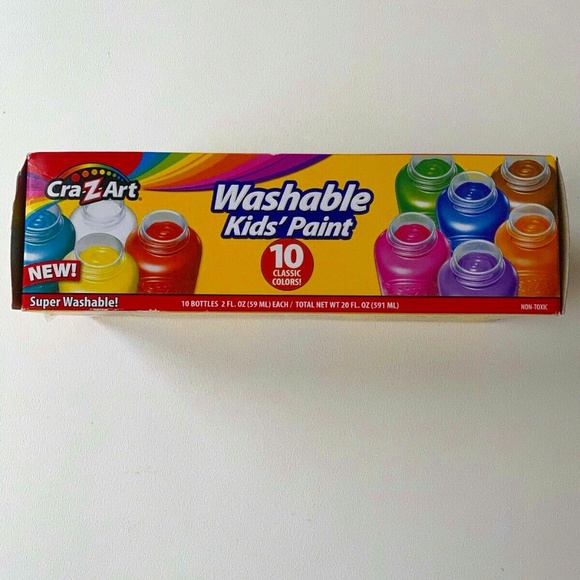 CraZArt Office Lot 2 Crazart Washable Kids Paint Colors New